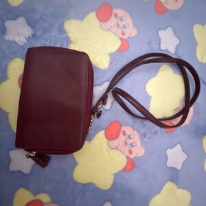 Brown Leather Crossbody Bag with Adjustable Strap